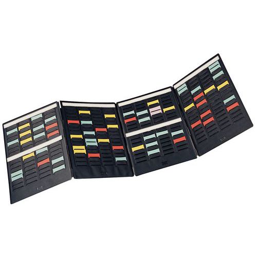 Mini Planningsset T-Kaart met 4 kleppen - maat 1.5 Nobo Mini Planningsset T-Kaart met 4 kleppen - maat 1.5 Nobo